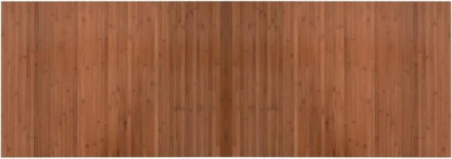 The Living Store Bamboe Vloerkleed 70 x 200 cm Duurzaam en waterbestendig Bamboevloerkleed Vloerkleden Woonaccessoire Natuurlijk Tapijt Bruine Vloerkleed - Foto 2