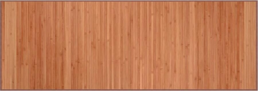 The Living Store Vloerkleed rechthoekig 70x200 cm bamboe bruin Bamboe Tapijt Vloerkleed Modern Tapijt Kamerdecoratie Living Room Decor - Foto 4