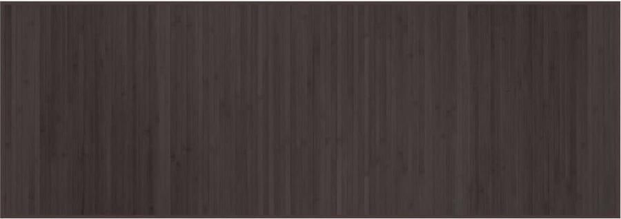VidaXL -Vloerkleed-rechthoekig-70x200-cm-bamboe-donkerbruin