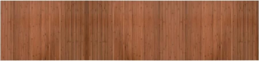 The Living Store Vloerkleed rechthoekig 70x300 cm bamboe bruin Bamboetapijt Vloerkleden Woonaccessoire Bruine Tapijt Modern Tapijt - Foto 2