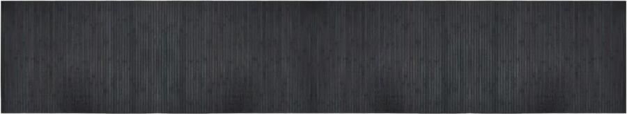 VidaXL Bamboe Vloerkleed 70x400 cm Grijs Bamboetapijt Vloerkleden Kamerdecoratie Livingroom Decor Beige Tapijt