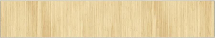 The Living Store Bamboe Vloerkleed 70 x 400 cm Duurzaam en Waterbestendig Bamboetapijt Vloertapijt Woonaccessoire Kamerdecoratie Beige Tapijt