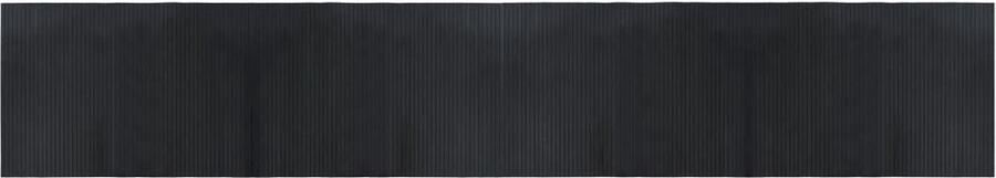 The Living Store Bamboe Tapijt 70 x 400 cm Duurzaam Black Bamboo Rug met Anti-Slip Bamboetapijt Vloerkleden Zwart Modern Tapijt Anti Slip Tapijt Duurzame Vloerkleden - Foto 2
