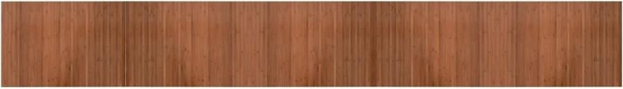 VidaXL Vloerkleed Bamboe 70x500 cm Bruin Bamboe Vloerkleed Modern Bamboe Mat Anti Slip Vloerkleed Lange Vloerkleed