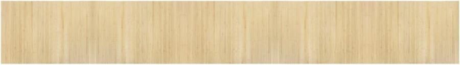 The Living Store Bamboe Tapijt 70 x 500 cm Duurzaam Bamboetapijt Vloertapijt Modern Tapijt Beige Tapijt Lange Tapijt