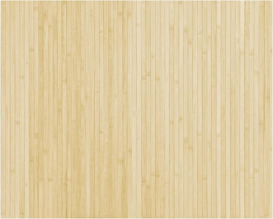 The Living Store Vloerkleed rechthoekig 80x100 cm bamboe lichtnaturel Bamboetapijt Vloertapijt Woonaccessoire Kamerdecoratie Beige Tapijt - Foto 2
