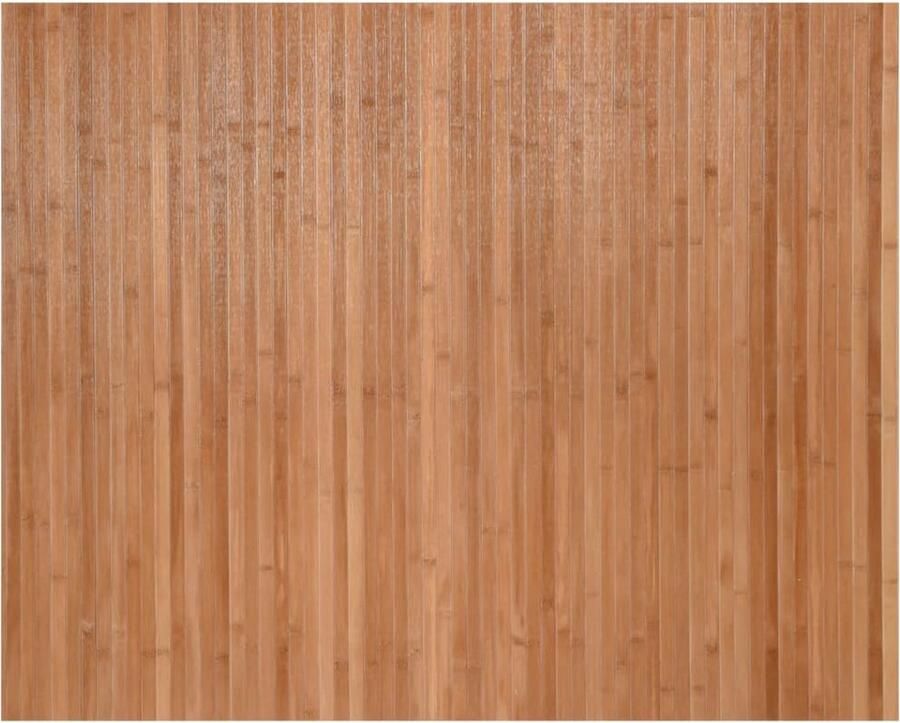 The Living Store Bamboe Tapijt 80 x 100 cm Duurzaam met Anti-slip Bamboe Tapijt Vloerkleden Naturele Tapijt Kamerdecoratie Living Accessoires - Foto 2