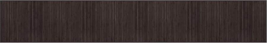 VidaXL -Vloerkleed-rechthoekig-80x1000-cm-bamboe-donkerbruin