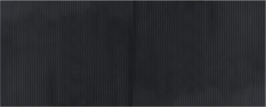 VidaXL -Vloerkleed-rechthoekig-80x200-cm-bamboe-zwart