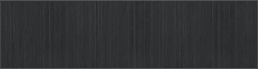 VidaXL -Vloerkleed-rechthoekig-80x300-cm-bamboe-grijs