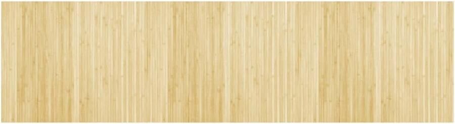 VidaXL -Vloerkleed-rechthoekig-80x300-cm-bamboe-lichtnaturel - Foto 2