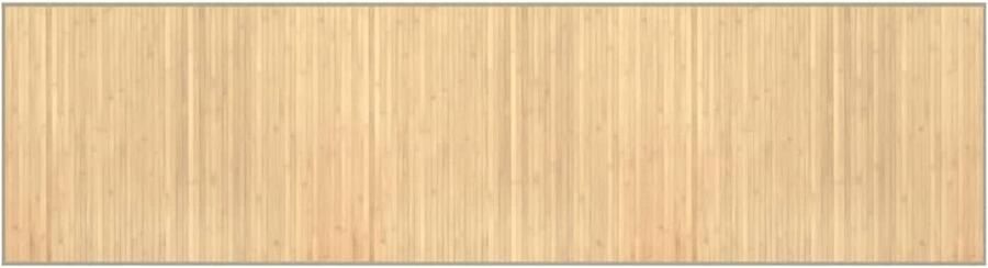VidaXL -Vloerkleed-rechthoekig-80x300-cm-bamboe-lichtnaturel - Foto 3