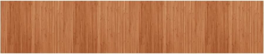 VidaXL -Vloerkleed-rechthoekig-80x400-cm-bamboe-bruin
