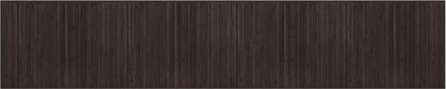 VidaXL -Vloerkleed-rechthoekig-80x400-cm-bamboe-donkerbruin