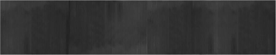 The Living Store Bamboe Tapijt 80 x 400 cm Grijs Duurzaam Anti-Slip Bamboetapijt Vloerkleden Woon Accessoires Grijze Tapijt Lange Tapijt - Foto 2