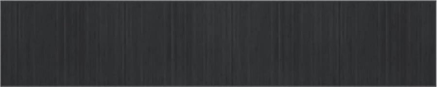 The Living Store Bamboe Vloerkleed 80 x 400 cm Duurzaam en waterbestendig Bamboetapijt Vloerkleden Tapijt Grijs Modern Tapijt Duurzaam Tapijt - Foto 2