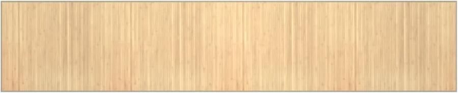 The Living Store Bamboe Tapijt 80 x 400 cm Duurzaam en Waterbestendig Bamboetapij Vloertapij Natuurlijk Tapijt Beige Tapijt Lange Tapijt - Foto 2