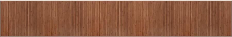 The Living Store Tapijt Bamboe Vloerkleed 80 x 500 cm Duurzaam en Waterbestendig Bamboetapijt Vloertapijt Modern Tapijt Bruine Tapijt Lange Tapijt - Foto 2