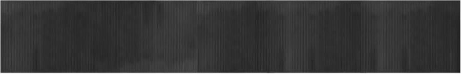 VidaXL -Vloerkleed-rechthoekig-80x500-cm-bamboe-grijs