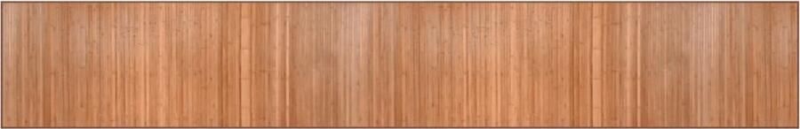 The Living Store Bamboe Tapijt 80 x 500 cm Duurzaam Naturel Vloerkleed met Anti-slip Bamboetapijt Vloerkleden Natuurlijke Materialen Anti Slip Modern Tapijt - Foto 2