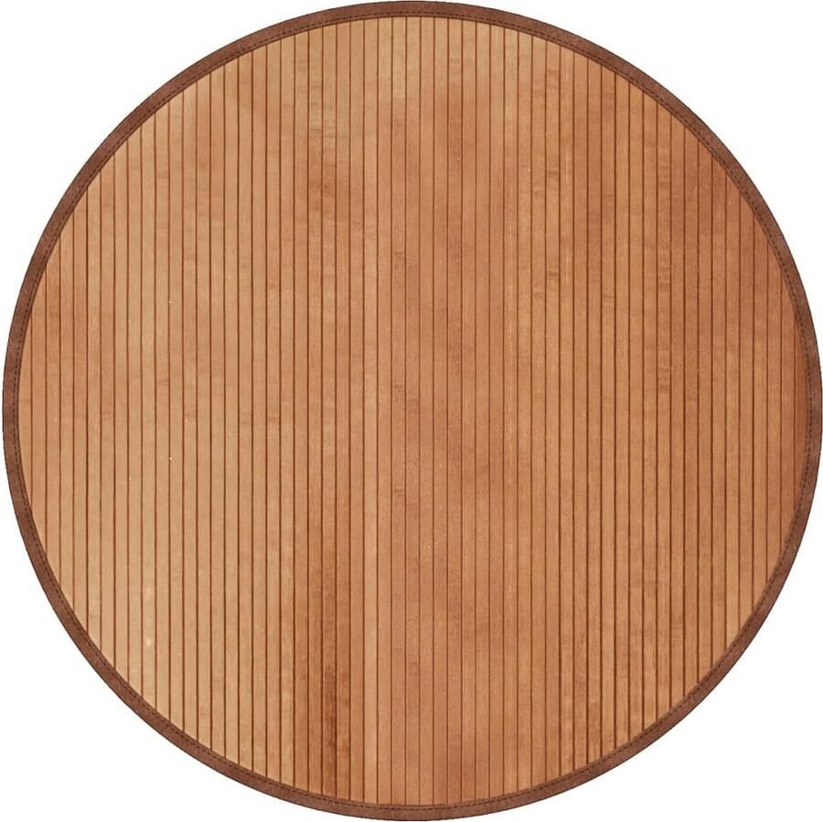VidaXL -Vloerkleed-rond-100-cm-bamboe-naturel