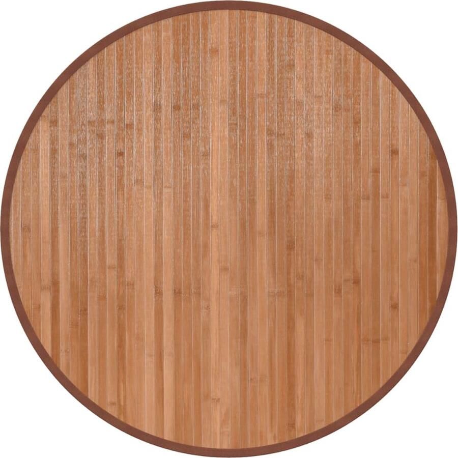 VidaXL -Vloerkleed-rond-80-cm-bamboe-naturel