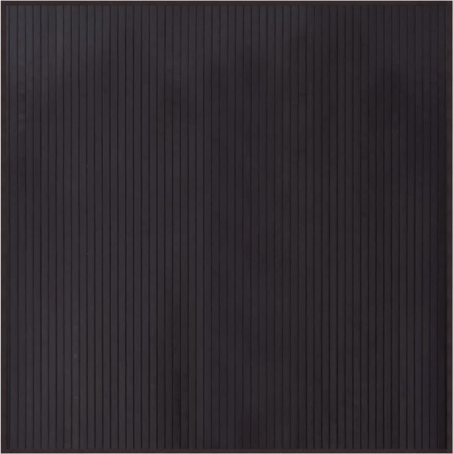 The Living Store Bamboe Tapijt 100 x 100 cm Duurzaam Waterbestendig Bamboetapijt Vloertapijt Donkerbruin Tapijt Modern Tapijt Watervast Tapijt - Foto 2