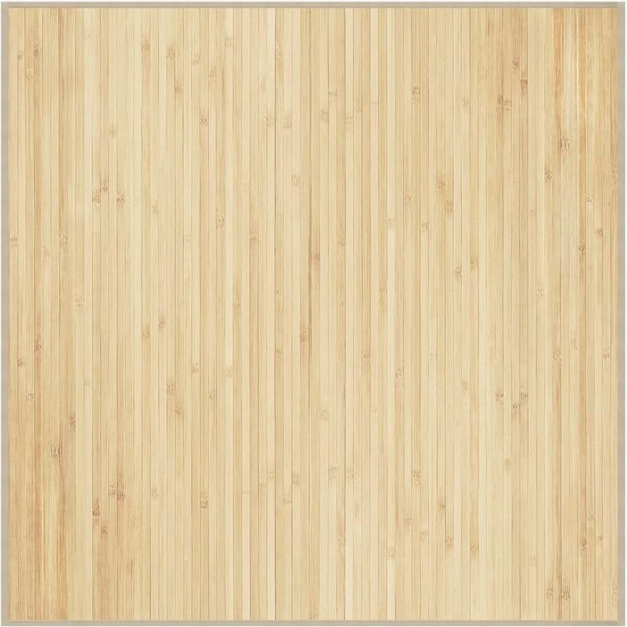 The Living Store Bamboe Vloerkleed 100 x 100 cm Duurzaam Waterbestendig Bamboevloerkleed Vloertegels Woonaccessoire Kamerdecoratie Modern Tapijt - Foto 2