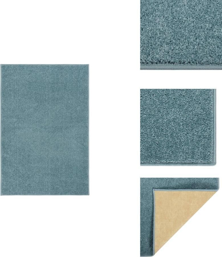 VidaXL Vloerkleed Klassieke charme 160 x 230 cm Kleur- Blauw Materiaal- 100% PP Vloerkleed