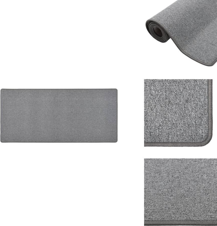 VidaXL Vloerkleed Vloerkleden Loper Vloerkleed Loper Vloerkleden Tapijtloper 50x100 cm donkergrijs