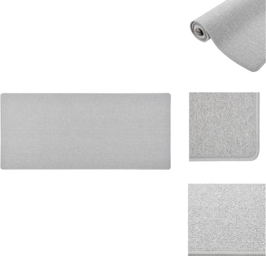 VidaXL Vloerkleed Vloerkleden Loper Vloerkleed Loper Vloerkleden Tapijtloper 50x100 cm lichtgrijs - Foto 2