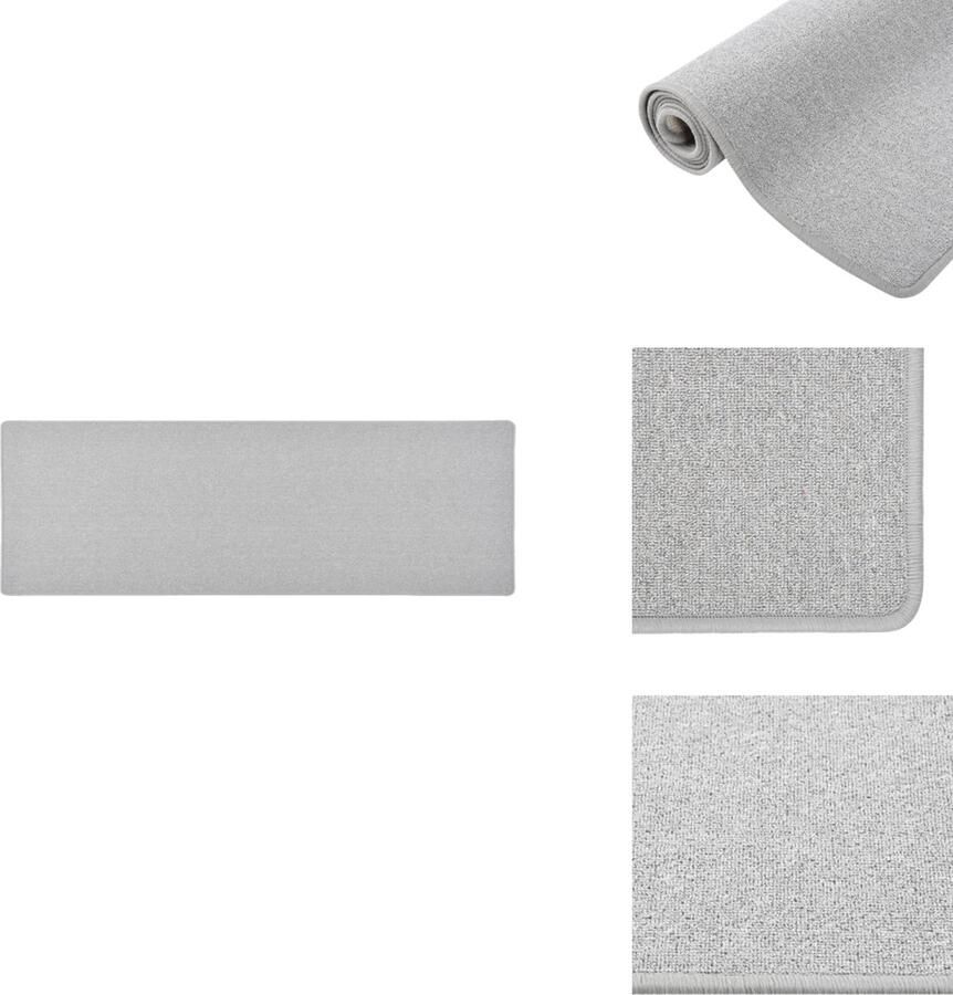 VidaXL Vloerkleed Vloerkleden Loper Vloerkleed Loper Vloerkleden Tapijtloper 50x150 cm lichtgrijs