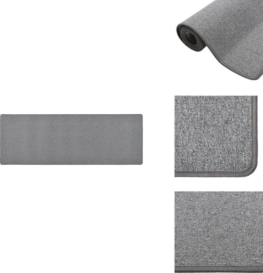 VidaXL Vloerkleed Vloerkleden Loper Vloerkleed Loper Vloerkleden Tapijtloper 80x250 cm donkergrijs