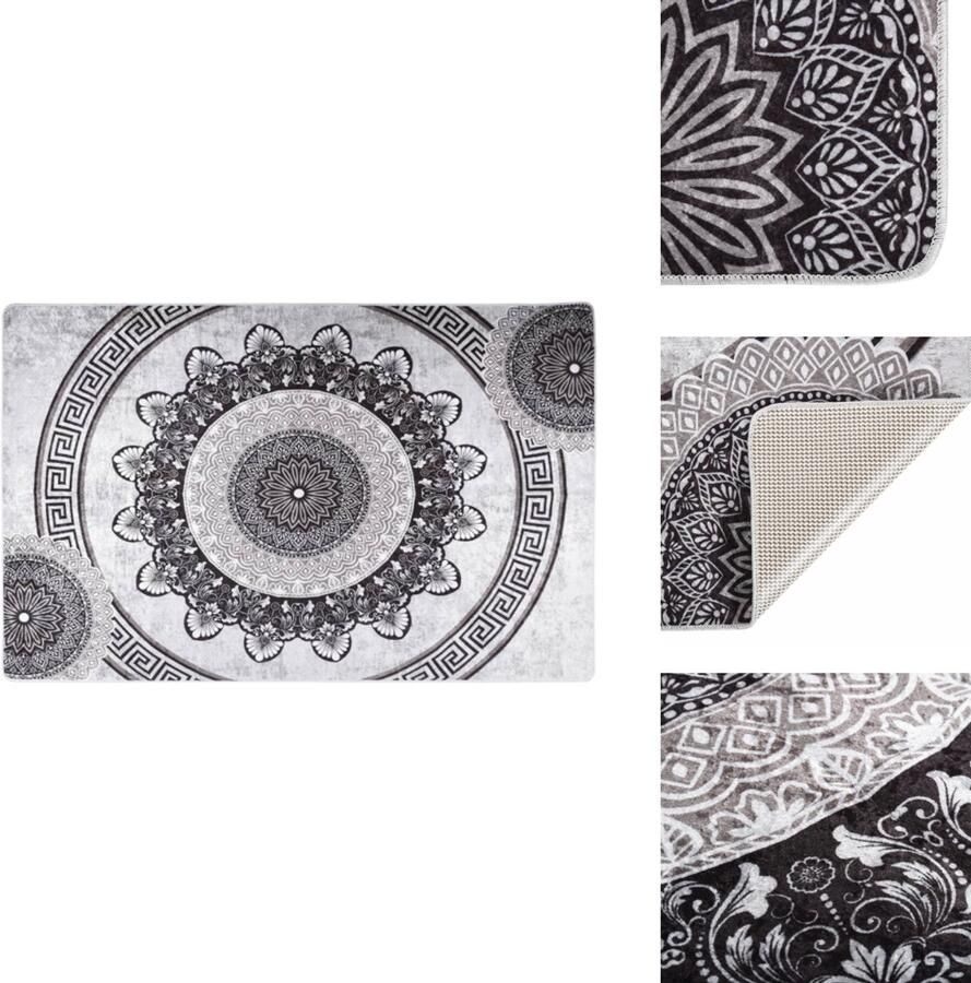 VidaXL Vloerkleed Vloerkleden Loper Vloerkleed Loper Vloerkleden Vloerkleed wasbaar anti-slip 80x150 cm meerkleurig