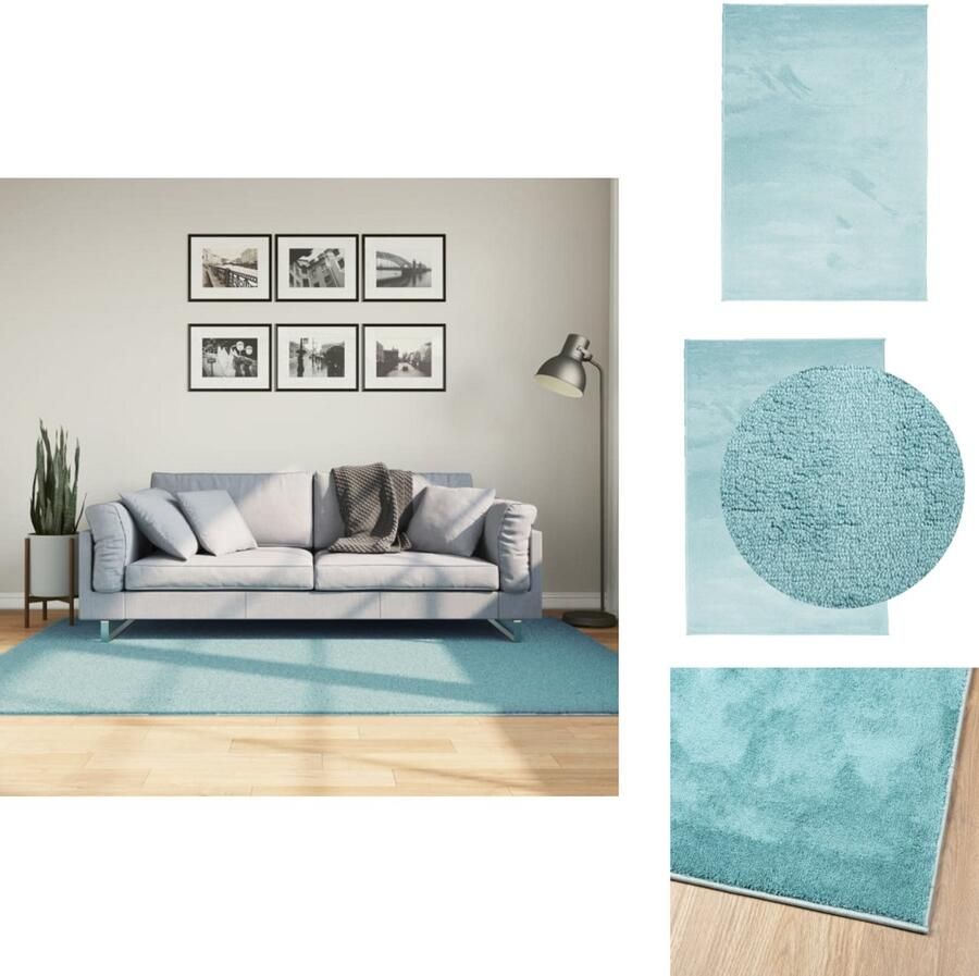 VidaXL Vloerkleed Vloerkleden Tapijt Vloerbedekking Vloerkleed OVIEDO laagpolig 140x200 cm groen