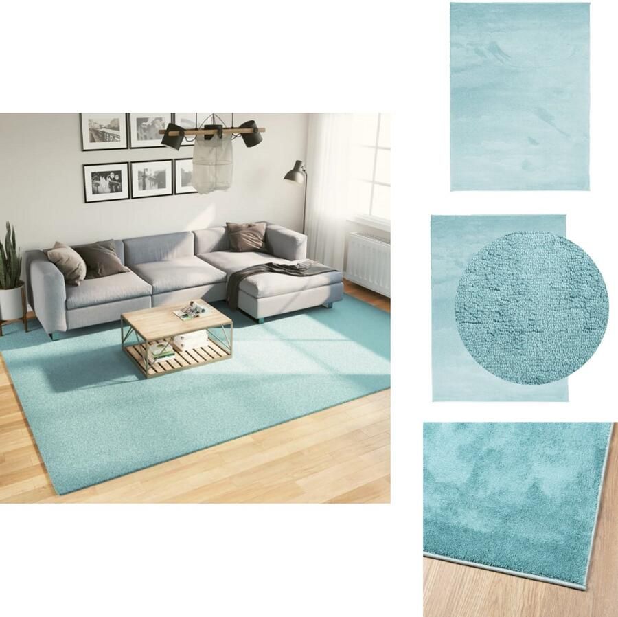 VidaXL Vloerkleed Vloerkleden Tapijt Vloerbedekking Vloerkleed OVIEDO laagpolig 240x340 cm groen