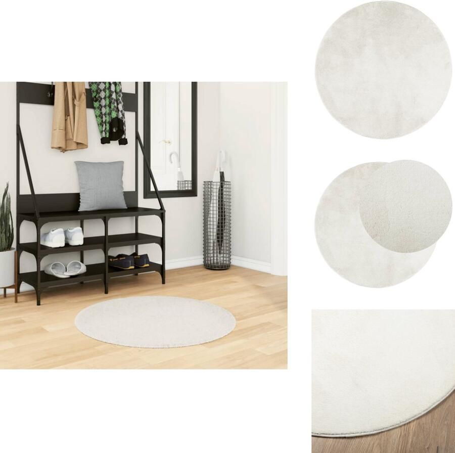 The Living Store OVIEDO vloerkleed 80 cm 100% polyester Superzachte textuur eenvoudig schoon te maken Geschikt voor vloerverwarming Vloerkleed Tapijten Kamerdecoratie Livingroom Decoratie Slaapkamer Decoratie - Foto 2