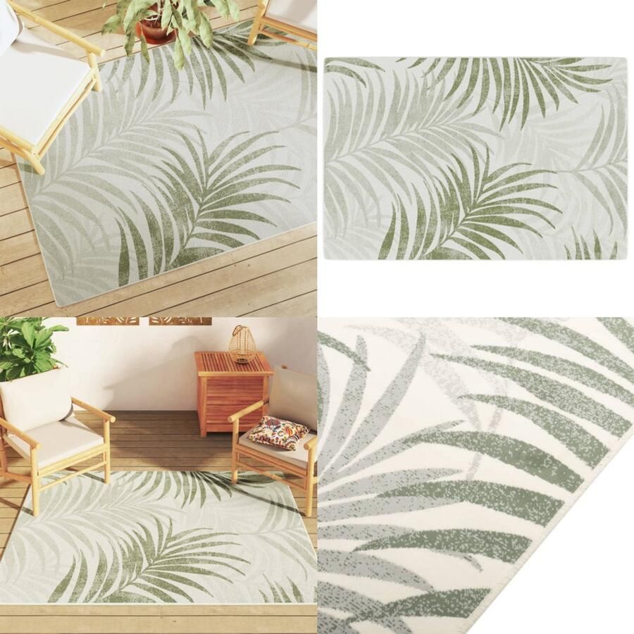 VidaXL Vloerkleed voor binnen buiten laagpolig 120x180 cm meerkleurig Vloerkleed Vloerkleden Tapijt Vloerbedekking