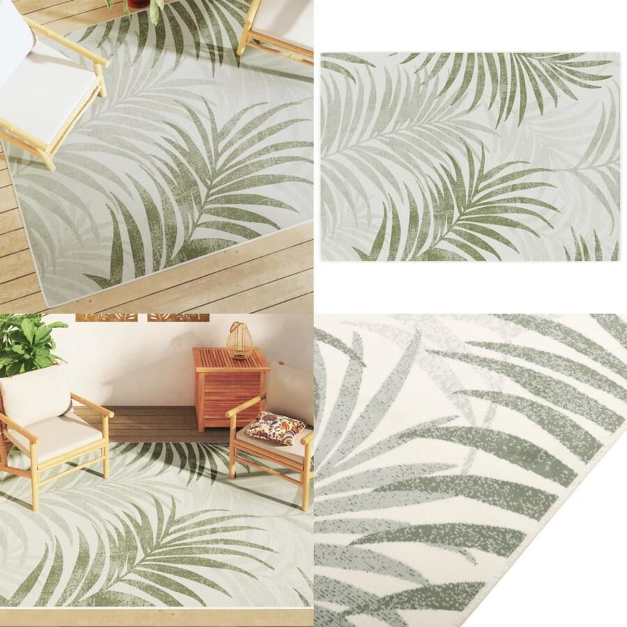 VidaXL Vloerkleed voor binnen buiten laagpolig 160x230 cm meerkleurig Vloerkleed Vloerkleden Tapijt Vloerbedekking