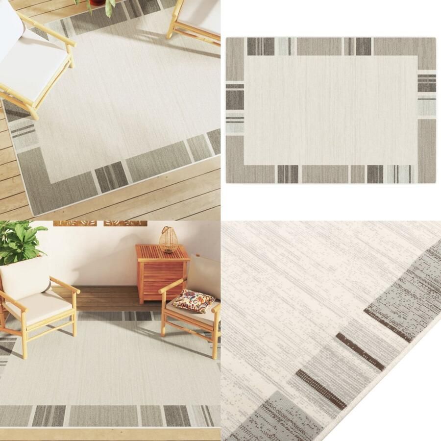 VidaXL Vloerkleed voor binnen buiten laagpolig 160x230 cm meerkleurig Vloerkleed Vloerkleden Tapijt Vloerbedekking