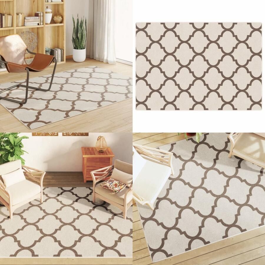 VidaXL Vloerkleed voor binnen buiten laagpolig 160x230 cm meerkleurig Vloerkleed Vloerkleden Tapijt Vloerbedekking