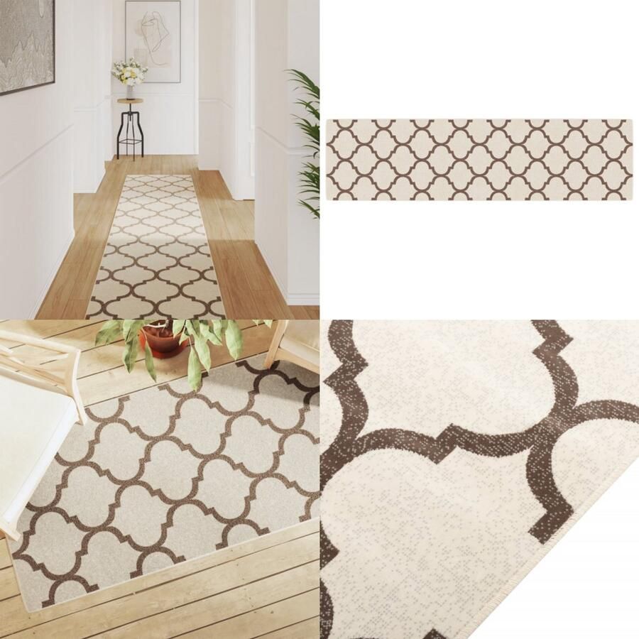 VidaXL Vloerkleed voor binnen buiten laagpolig 80x300 cm meerkleurig Vloerkleed Vloerkleden Tapijt Vloerbedekking