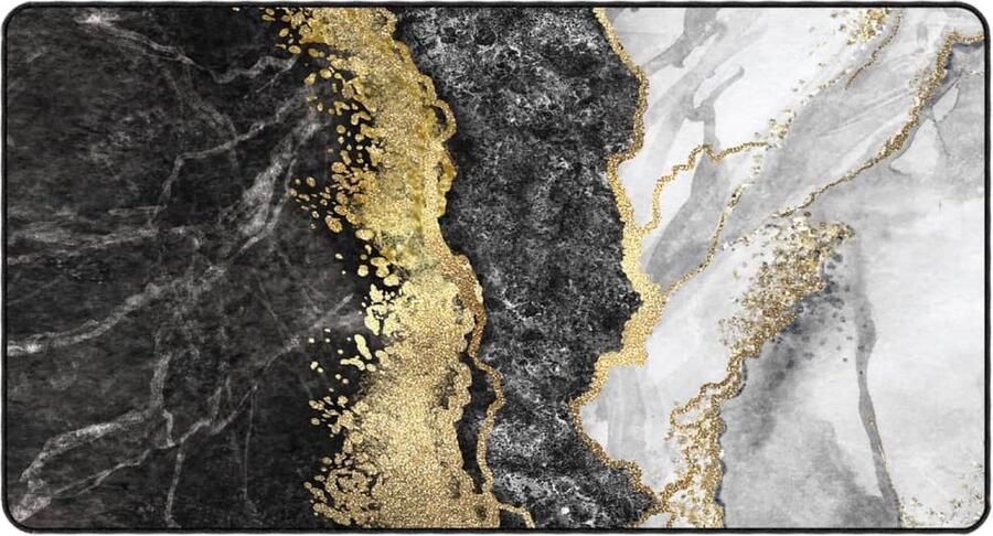 VidaXL Vloerkleed Wasbaar Anti-slip 80x150 cm Vloerkleed Multikleuren Vloerkleed Fluweel Vloerkleed Anti Slip Vloerkleed Ronde Vloerkleed Woonkamer Vloerkleed Slaapkamer Vloerkleed - Foto 2