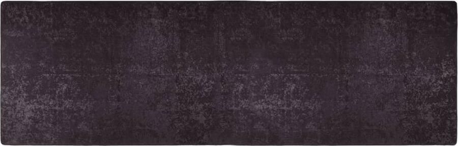 VidaXL Vloerkleed Wasbaar Anti-slip 80x300 cm Vloerkleed Anthraciethout Modern Design Fluweel Antislip Wasbaar Geluiddempend Woonkamer Slaapkamer Hal - Foto 2