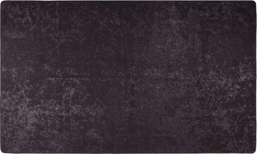 VidaXL Vloerkleed Wasbaar Antislip Antraciet 150x230 cm Vloerkleden Vloerkleed Antraciet Fluweel Vloerkleed Antislip Vloerkleed Wasbare Vloerkleed Groot Vloerkleed Woonkamer Vloerkleed Slaapkamer Vloerkleed - Foto 2
