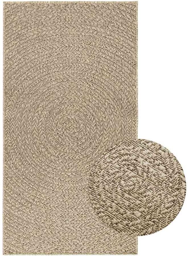 The Living Store Vloerkleed ZIZUR beige binnen en buiten 80x150 cm jute look Vloerkleed Outdoor Tapijten Tuintapijt Patio Dekentjes Juten Look - Foto 2
