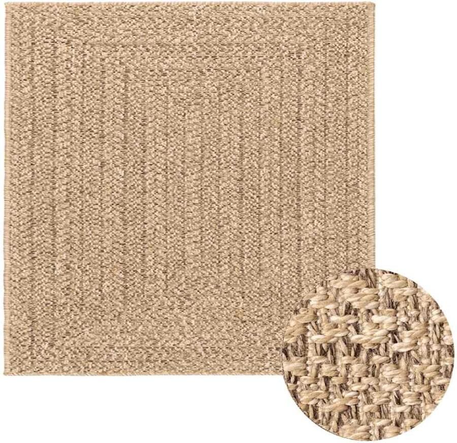 VidaXL Vloerkleed ZIZUR beige binnen en buiten 200x290 cm jute look