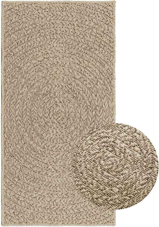 VidaXL Vloerkleed ZIZUR beige binnen en buiten 60x110 cm jute look