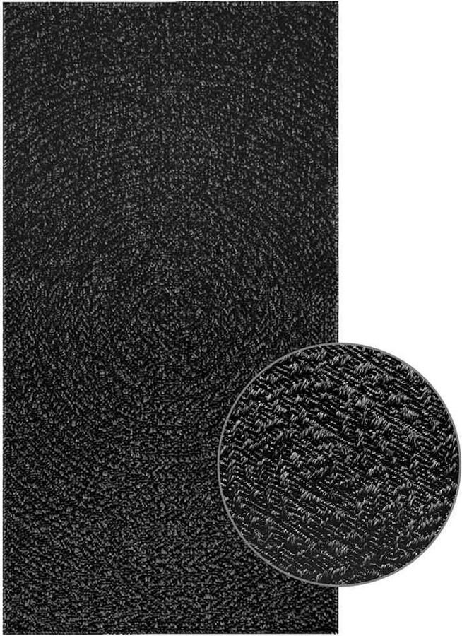 VidaXL Vloerkleed ZIZUR binnen en buiten 80x150 cm jute look antraciet