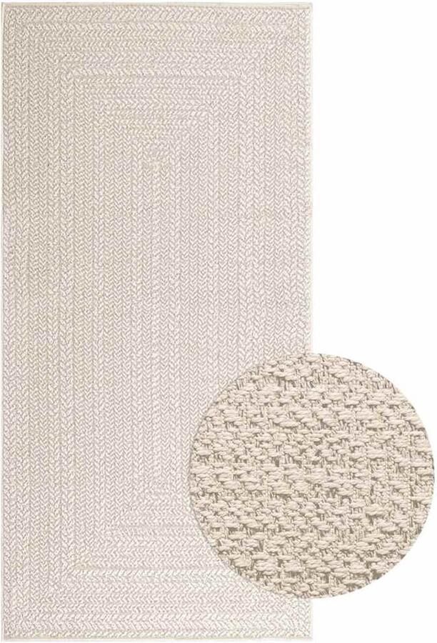 VidaXL Vloerkleed ZIZUR room binnen en buiten 100x200 cm jute look